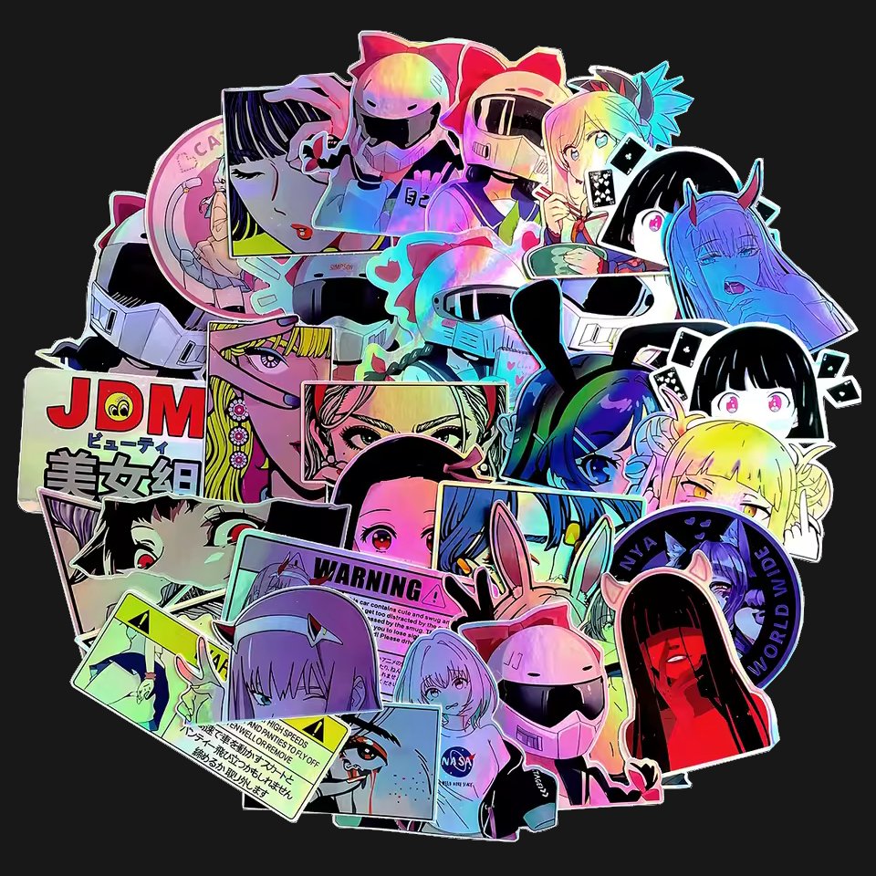 Anime JDM Sticker Holo